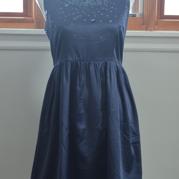 navy skater dress - Picture 3 of 8